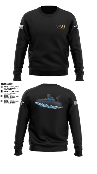 Crew Neck Sweatshirt, USS Jefferson City, Navy, Teamtime, Team time, sublimation, custom sports apparel, team uniforms, spirit wear, spiritwear, sports uniforms, custom shirts, team store, custom team store, fundraiser sports, apparel fundraiser