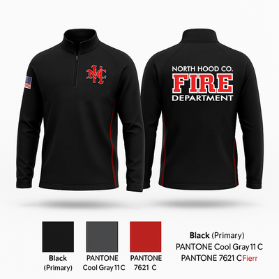 North Hood County Volunteer Fire Department 63771808 Quarter Zip Jacket - 1