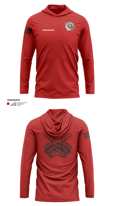 USS Illinois (SSN 786) 55868909 Long Sleeve Performance Shirt with hood - 50