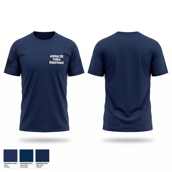 Old School Cotton Feel Shirt, Joshua ISD Police Department, Police, Teamtime, Team time, sublimation, custom sports apparel, team uniforms, spirit wear, spiritwear, sports uniforms, custom shirts, team store, custom team store, fundraiser sports, apparel fundraiser