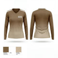 Rough riders 19622361 Women's Long Sleeve V-neck Shirt - 1