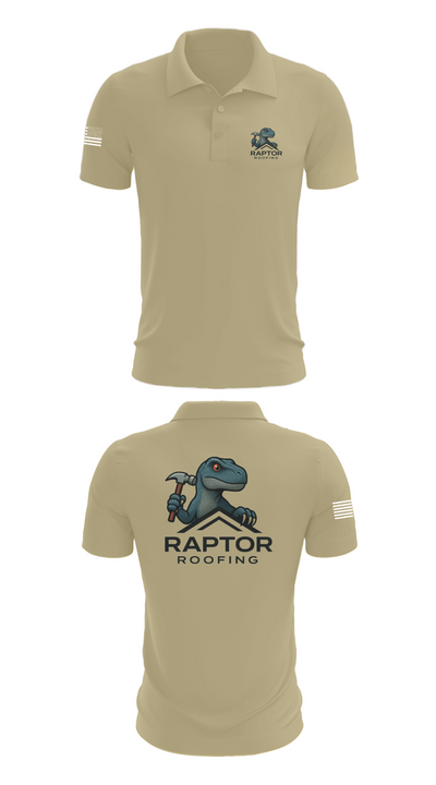 Raptor Roofing 26077645 Short Sleeve Performance Polo - 39