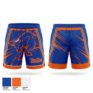 Athletic Shorts With Pockets, Bulls, Baseball, Teamtime, Team time, sublimation, custom sports apparel, team uniforms, spirit wear, spiritwear, sports uniforms, custom shirts, team store, custom team store, fundraiser sports, apparel fundraiser