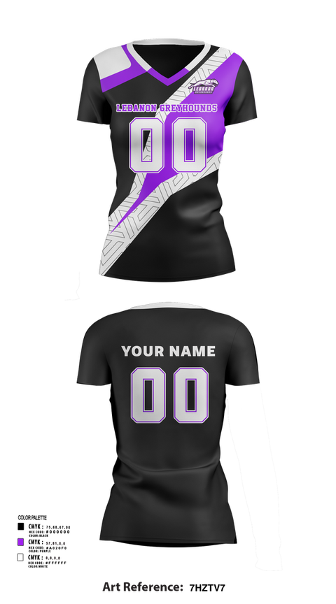Womens Short Sleeve Vneck Shirt, Lebanon Greyhounds, Spirit Store, Teamtime, Team time, sublimation, custom sports apparel, team uniforms, spirit wear, spiritwear, sports uniforms, custom shirts, team store, custom team store, fundraiser sports, apparel fundraiser