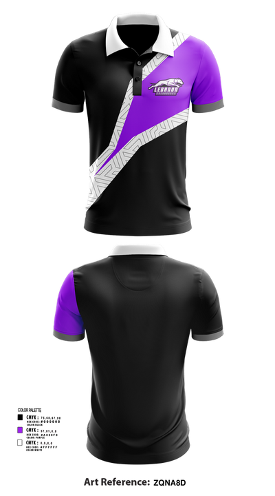Lebanon Greyhounds 19757435 Short Sleeve Performance Polo - 51