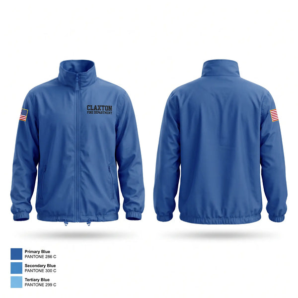 Windbreaker, Claxton fire department, Fire Department, Teamtime, Team time, sublimation, custom sports apparel, team uniforms, spirit wear, spiritwear, sports uniforms, custom shirts, team store, custom team store, fundraiser sports, apparel fundraiser