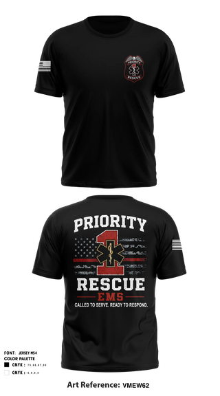 Short Sleeve Performance Shirt, Priority 1 Rescue, EMS/EMT, Teamtime, Team time, sublimation, custom sports apparel, team uniforms, spirit wear, spiritwear, sports uniforms, custom shirts, team store, custom team store, fundraiser sports, apparel fundraiser