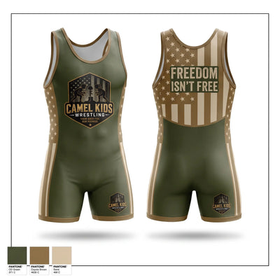 Camel kids 2026 Wrestling Singlet - 1