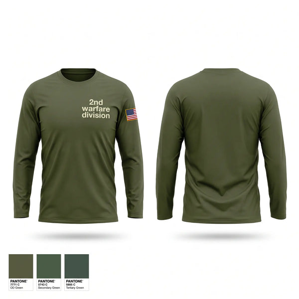 Long Sleeve Performance Shirt, 2nd warfare division, Navy, Teamtime, Team time, sublimation, custom sports apparel, team uniforms, spirit wear, spiritwear, sports uniforms, custom shirts, team store, custom team store, fundraiser sports, apparel fundraiser