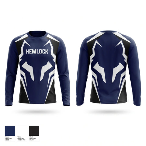 Long Sleeve Performance Shirt, Hemlock, Wrestling, Teamtime, Team time, sublimation, custom sports apparel, team uniforms, spirit wear, spiritwear, sports uniforms, custom shirts, team store, custom team store, fundraiser sports, apparel fundraiser