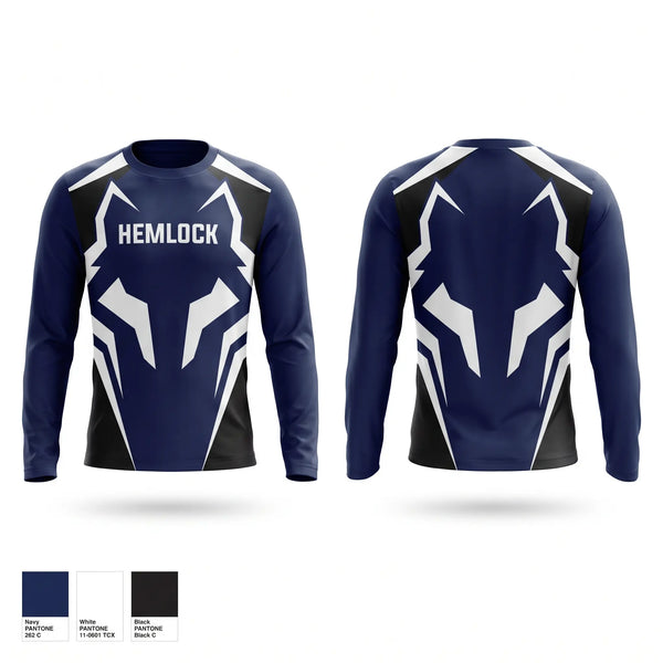 Long Sleeve Performance Shirt, Hemlock, Wrestling, Teamtime, Team time, sublimation, custom sports apparel, team uniforms, spirit wear, spiritwear, sports uniforms, custom shirts, team store, custom team store, fundraiser sports, apparel fundraiser