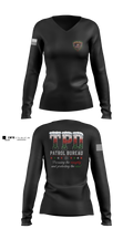 Patrol Bureau Women's Long Sleeve V-neck Shirt - 5