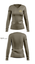 Farmington Police Department 28267932 Women's Long Sleeve V-neck Shirt - 4