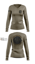 628 Security Forces 44649927 Women's Long Sleeve V-neck Shirt - 1