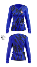 Mansfield Martial Arts Center Women's Long Sleeve V-neck Shirt - 3
