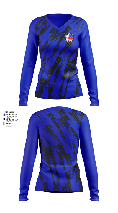 Mansfield Martial Arts Center Women's Long Sleeve V-neck Shirt - 3