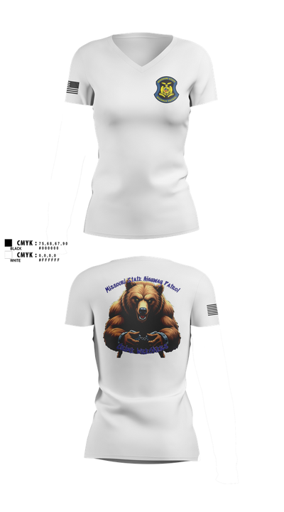 Troop A Crime Wreckers Women's Short Sleeve V-neck Shirt - 1