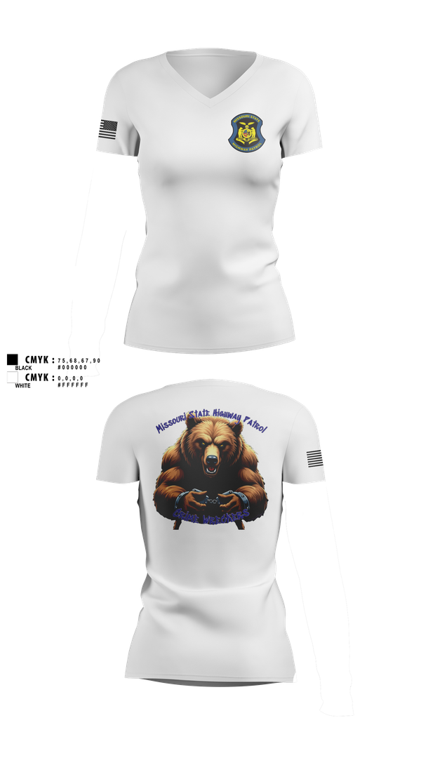 Womens Short Sleeve Vneck Shirt, Troop A Crime Wreckers, , Teamtime, Team time, sublimation, custom sports apparel, team uniforms, spirit wear, spiritwear, sports uniforms, custom shirts, team store, custom team store, fundraiser sports, apparel fundraiser