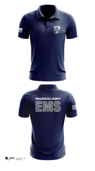 Short Sleeve Performance Polo, Pocahontas County EMS, EMS/EMT, Teamtime, Team time, sublimation, custom sports apparel, team uniforms, spirit wear, spiritwear, sports uniforms, custom shirts, team store, custom team store, fundraiser sports, apparel fundraiser