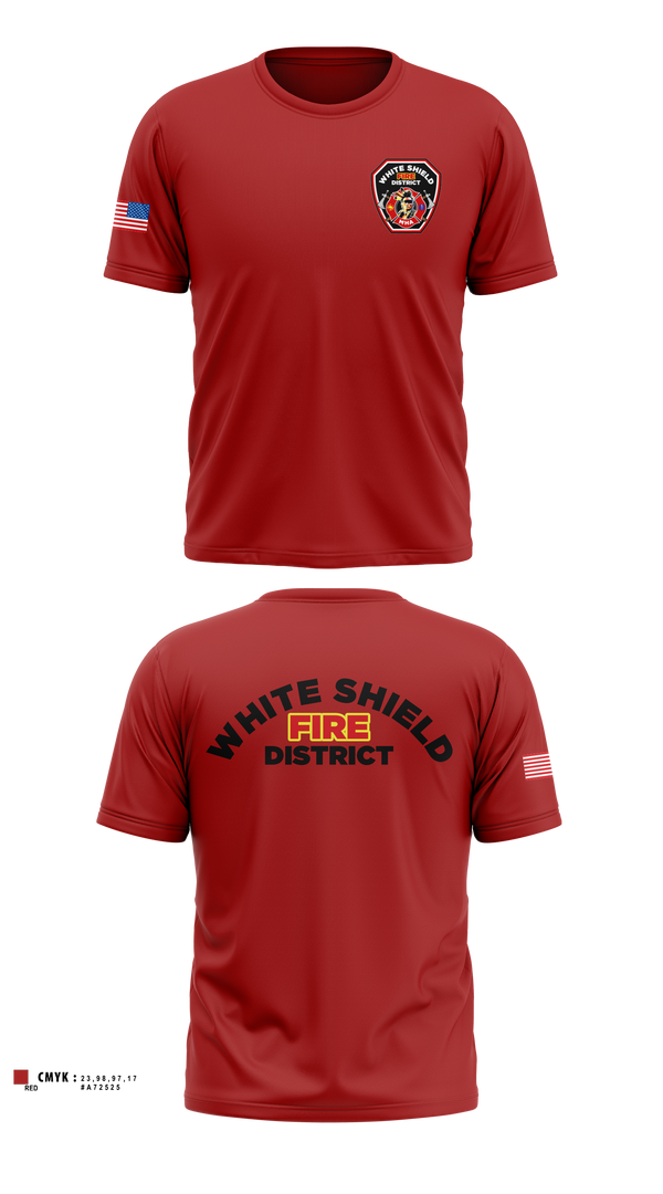 Soft Poly Tee Cotton Like Feel, White Shield Fire Department, Fire Department, Teamtime, Team time, sublimation, custom sports apparel, team uniforms, spirit wear, spiritwear, sports uniforms, custom shirts, team store, custom team store, fundraiser sports, apparel fundraiser