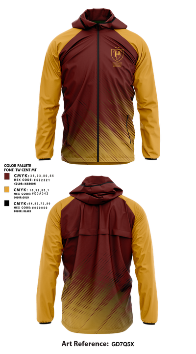 Hickory High School 60691793 Windbreaker - 1