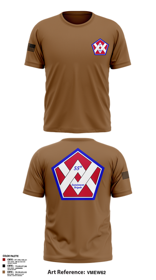 Short Sleeve Performance Shirt, 55th Sustainment Brigade, , Teamtime, Team time, sublimation, custom sports apparel, team uniforms, spirit wear, spiritwear, sports uniforms, custom shirts, team store, custom team store, fundraiser sports, apparel fundraiser
