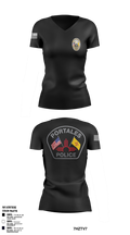 Portales Police Department 48536182 Women's Short Sleeve V-neck Shirt - 1