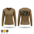 962nd QM CO A5 73837794 Women's Long Sleeve V-neck Shirt - 1