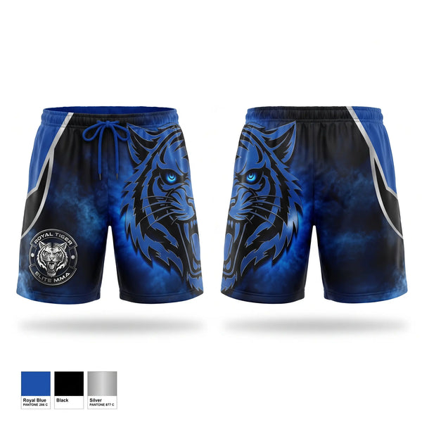 Athletic Shorts With Pockets, Royal Tiger Elite MMA, , Teamtime, Team time, sublimation, custom sports apparel, team uniforms, spirit wear, spiritwear, sports uniforms, custom shirts, team store, custom team store, fundraiser sports, apparel fundraiser