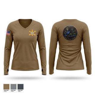 Womens Long Sleeve Vneck Shirt, ADCCC, Army, Teamtime, Team time, sublimation, custom sports apparel, team uniforms, spirit wear, spiritwear, sports uniforms, custom shirts, team store, custom team store, fundraiser sports, apparel fundraiser
