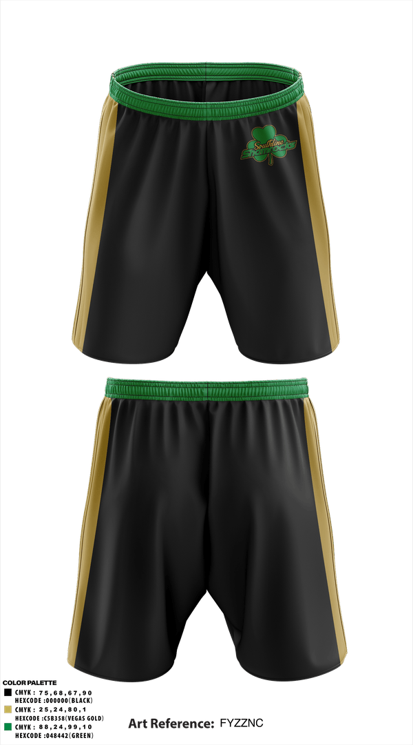 Athletic Shorts With Pockets, 11U Southline Shamrocks, Baseball, Teamtime, Team time, sublimation, custom sports apparel, team uniforms, spirit wear, spiritwear, sports uniforms, custom shirts, team store, custom team store, fundraiser sports, apparel fundraiser