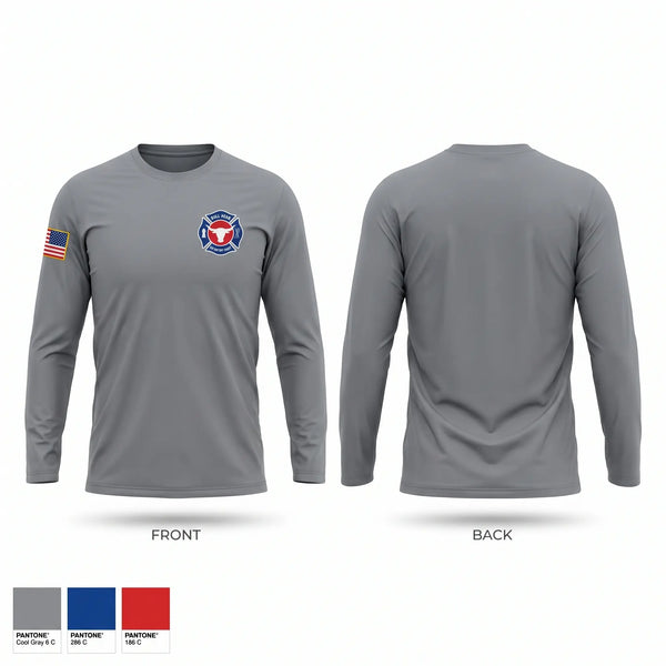 Long Sleeve Performance Shirt, Bull Head, Fire Department, Teamtime, Team time, sublimation, custom sports apparel, team uniforms, spirit wear, spiritwear, sports uniforms, custom shirts, team store, custom team store, fundraiser sports, apparel fundraiser