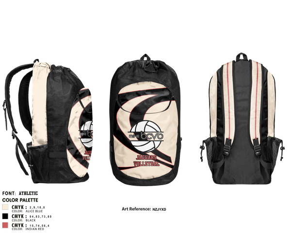 Gear Bag, Jaguars, Men's Volleyball, Teamtime, Team time, sublimation, custom sports apparel, team uniforms, spirit wear, spiritwear, sports uniforms, custom shirts, team store, custom team store, fundraiser sports, apparel fundraiser