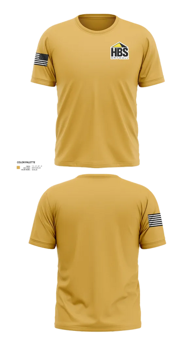 HBS Drywall, LLC 25594205 Old School Cotton Feel Shirt - 22