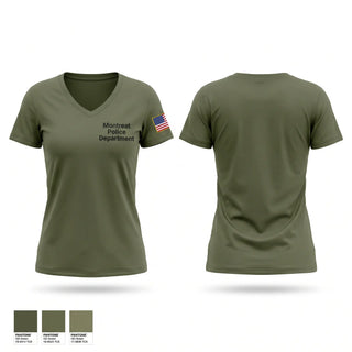Womens Short Sleeve Vneck Shirt, Montreat Police Department, Police, Teamtime, Team time, sublimation, custom sports apparel, team uniforms, spirit wear, spiritwear, sports uniforms, custom shirts, team store, custom team store, fundraiser sports, apparel fundraiser