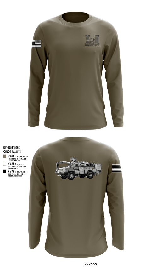 Long Sleeve Performance Shirt, 82nd Engineer Battalion, Army, Teamtime, Team time, sublimation, custom sports apparel, team uniforms, spirit wear, spiritwear, sports uniforms, custom shirts, team store, custom team store, fundraiser sports, apparel fundraiser