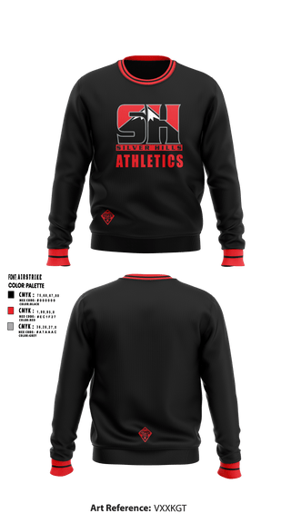 Crew Neck Sweatshirt, Silver Hills MS, , Teamtime, Team time, sublimation, custom sports apparel, team uniforms, spirit wear, spiritwear, sports uniforms, custom shirts, team store, custom team store, fundraiser sports, apparel fundraiser