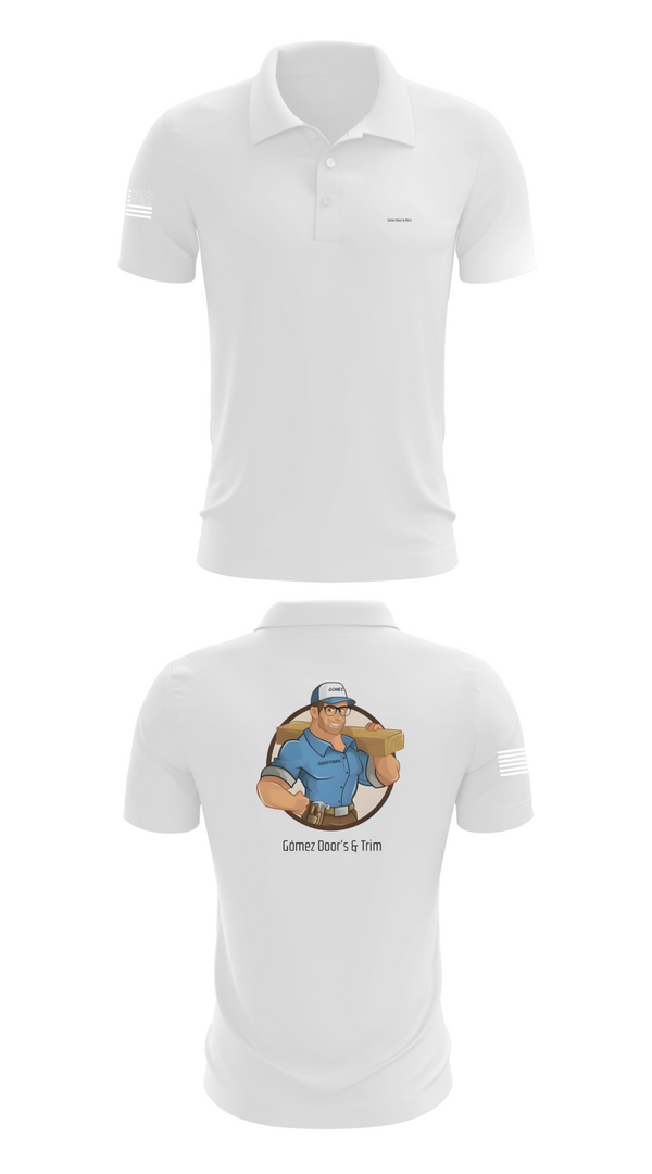 Short Sleeve Performance Polo, Gómez Door’s & Trim, , Teamtime, Team time, sublimation, custom sports apparel, team uniforms, spirit wear, spiritwear, sports uniforms, custom shirts, team store, custom team store, fundraiser sports, apparel fundraiser