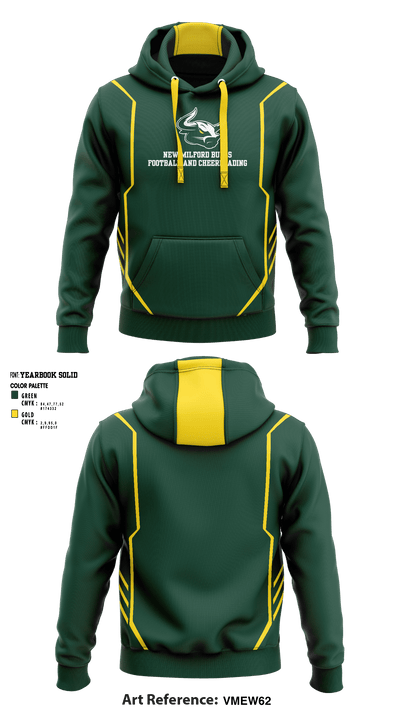 New Milford Bulls Football And Cheerleading 19489077 Hoodie - 1