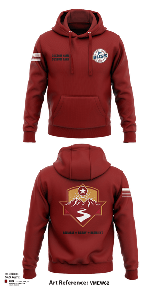 Hoodie, Fort Bliss DENTAC, Army, Teamtime, Team time, sublimation, custom sports apparel, team uniforms, spirit wear, spiritwear, sports uniforms, custom shirts, team store, custom team store, fundraiser sports, apparel fundraiser