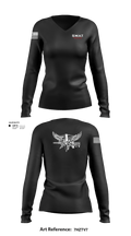 MONTVILLE SERT 14033723 Women's Long Sleeve V-neck Shirt - 101