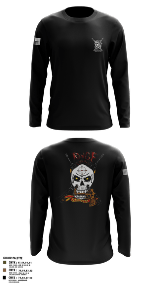 Long Sleeve Performance Shirt, Range Company, Marines, Teamtime, Team time, sublimation, custom sports apparel, team uniforms, spirit wear, spiritwear, sports uniforms, custom shirts, team store, custom team store, fundraiser sports, apparel fundraiser