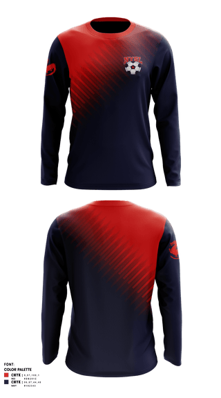 Long Sleeve Performance Shirt, Niles Recreational League NYSL, Men's Soccer, Teamtime, Team time, sublimation, custom sports apparel, team uniforms, spirit wear, spiritwear, sports uniforms, custom shirts, team store, custom team store, fundraiser sports, apparel fundraiser