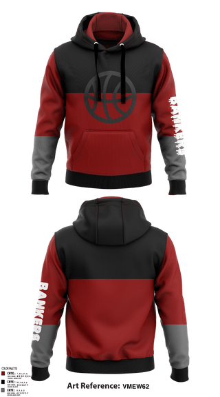 Hoodie, Bankers, Men's Basketball, Teamtime, Team time, sublimation, custom sports apparel, team uniforms, spirit wear, spiritwear, sports uniforms, custom shirts, team store, custom team store, fundraiser sports, apparel fundraiser