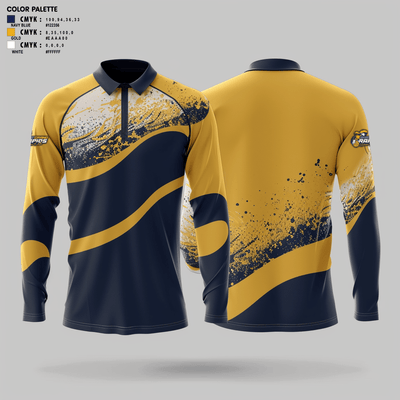 East Grand Rapids High School Water Polo 80527582 Long Sleeve Performance Polo - 3