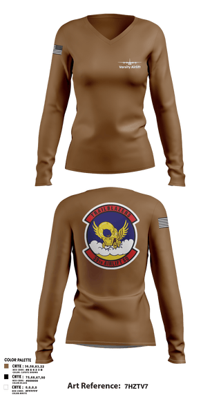 Women's Long Sleeve Vneck Shirt, 39th AS, Air Force, Teamtime, Team time, sublimation, custom sports apparel, team uniforms, spirit wear, spiritwear, sports uniforms, custom shirts, team store, custom team store, fundraiser sports, apparel fundraiser