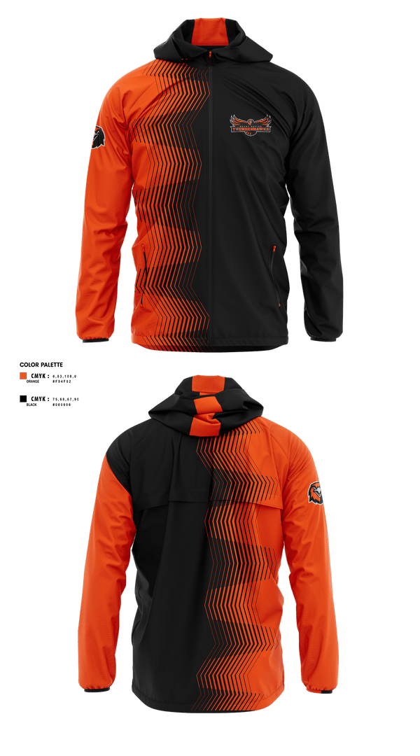 Windbreaker, Thunderhawks, Baseball, Teamtime, Team time, sublimation, custom sports apparel, team uniforms, spirit wear, spiritwear, sports uniforms, custom shirts, team store, custom team store, fundraiser sports, apparel fundraiser