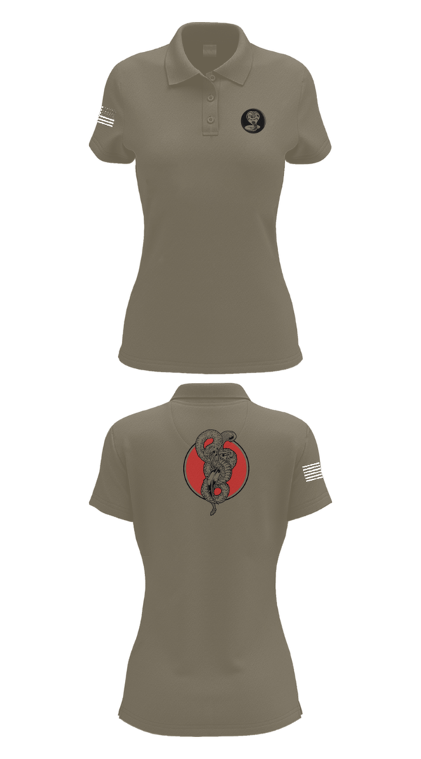Women's Short Sleeve Performance Polo, Red WarriorsCobras, Army, Teamtime, Team time, sublimation, custom sports apparel, team uniforms, spirit wear, spiritwear, sports uniforms, custom shirts, team store, custom team store, fundraiser sports, apparel fundraiser
