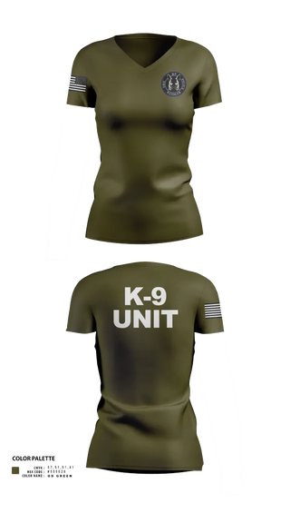 Womens Short Sleeve Vneck Shirt, EPD K-9, Police, Teamtime, Team time, sublimation, custom sports apparel, team uniforms, spirit wear, spiritwear, sports uniforms, custom shirts, team store, custom team store, fundraiser sports, apparel fundraiser