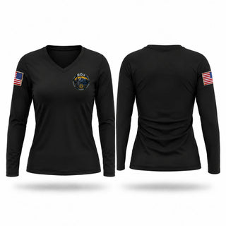 Womens Long Sleeve Vneck Shirt, Special Operations Unit, Police, Teamtime, Team time, sublimation, custom sports apparel, team uniforms, spirit wear, spiritwear, sports uniforms, custom shirts, team store, custom team store, fundraiser sports, apparel fundraiser
